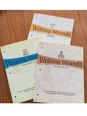 Writing Strands Beginning 1 & 2 Curriculum Set with Teaching Guide Brand New